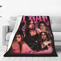 Vintage Singer Tate McRae Bootleg Blanket Flannel Textile Decor World Tour 2024 Relax Super Soft Throw Blankets for Home Bedroom 2