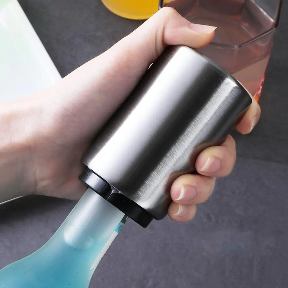 Easy to Clean Bottle Opener Automatic Bottle Opener Automatic Stainless Steel Beer Heavy Duty Press Type for Juice