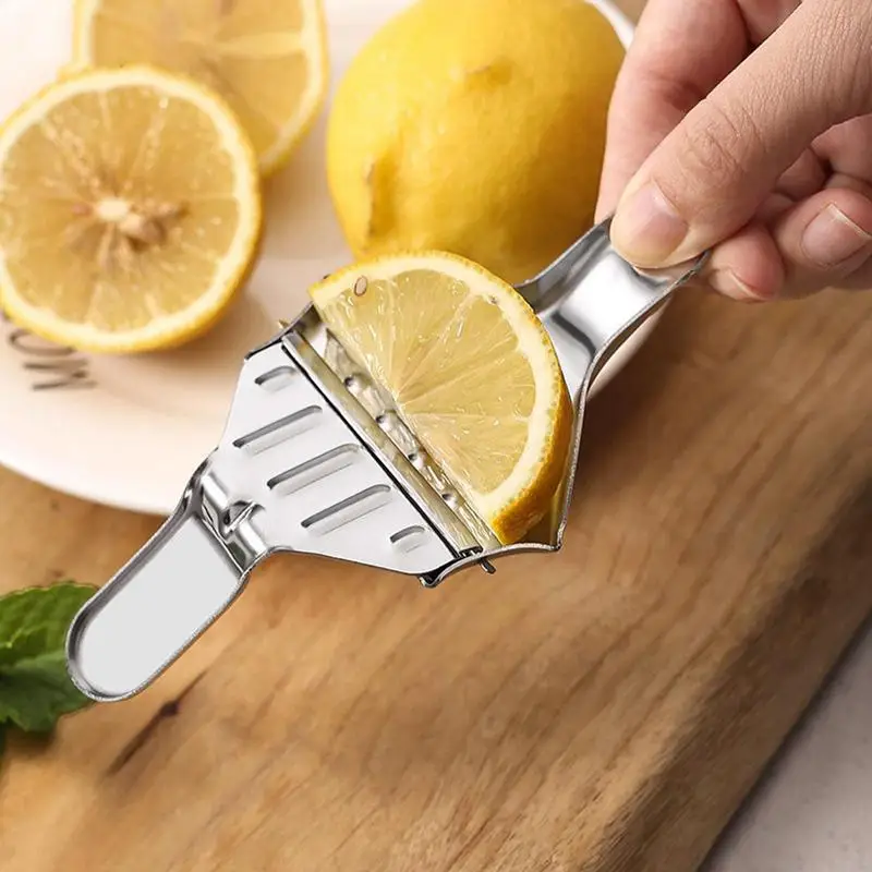 Manual Juicer Citrus Lemon Squeezer, Fruit Juicer Lime Press Metal,  Professional Hand Juicer Kitchen Tool(Yellow）