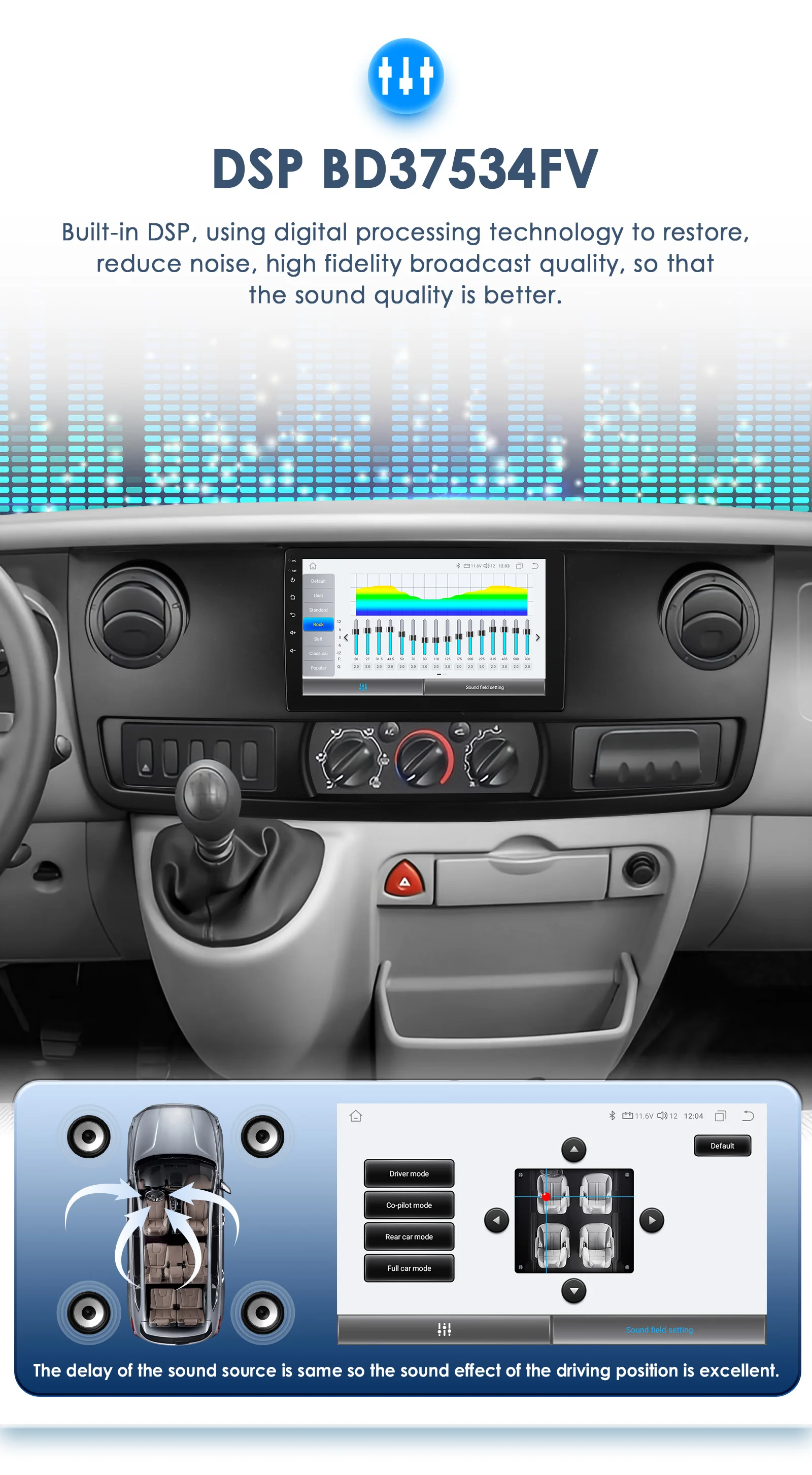 2DIN Android 13 Auto Car radio for RENAULT MASTER 2003-2011 multimedia player GPS navi Stereo 4G 8Core Autoradio 4G wifi screen – Detail 8