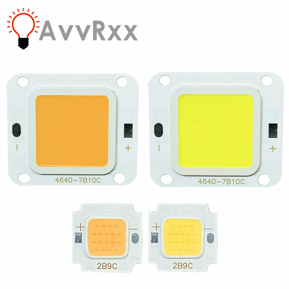 AvvRxx LED COB Chip 30W 20W 10W Super Power 70W 60W 50W For DIY Floodlight Spotlight Bulbs Diode LED Ceiling Light Lamp