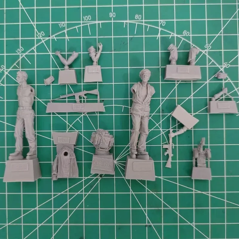 송진 피규어 모델 키트, 현대 군사 2 SAS 전사 오만 미니어처 장난감, 조립되지 않은 및 도색되지 않은 무료 배송, 1/35 체중계