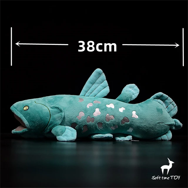 Coelacanth High Fidelity Anime Cute Plushie Coelacanth Plush Toys Lifelike Animals Simulation Stuffed Doll Kawai Toy Gifts Kids