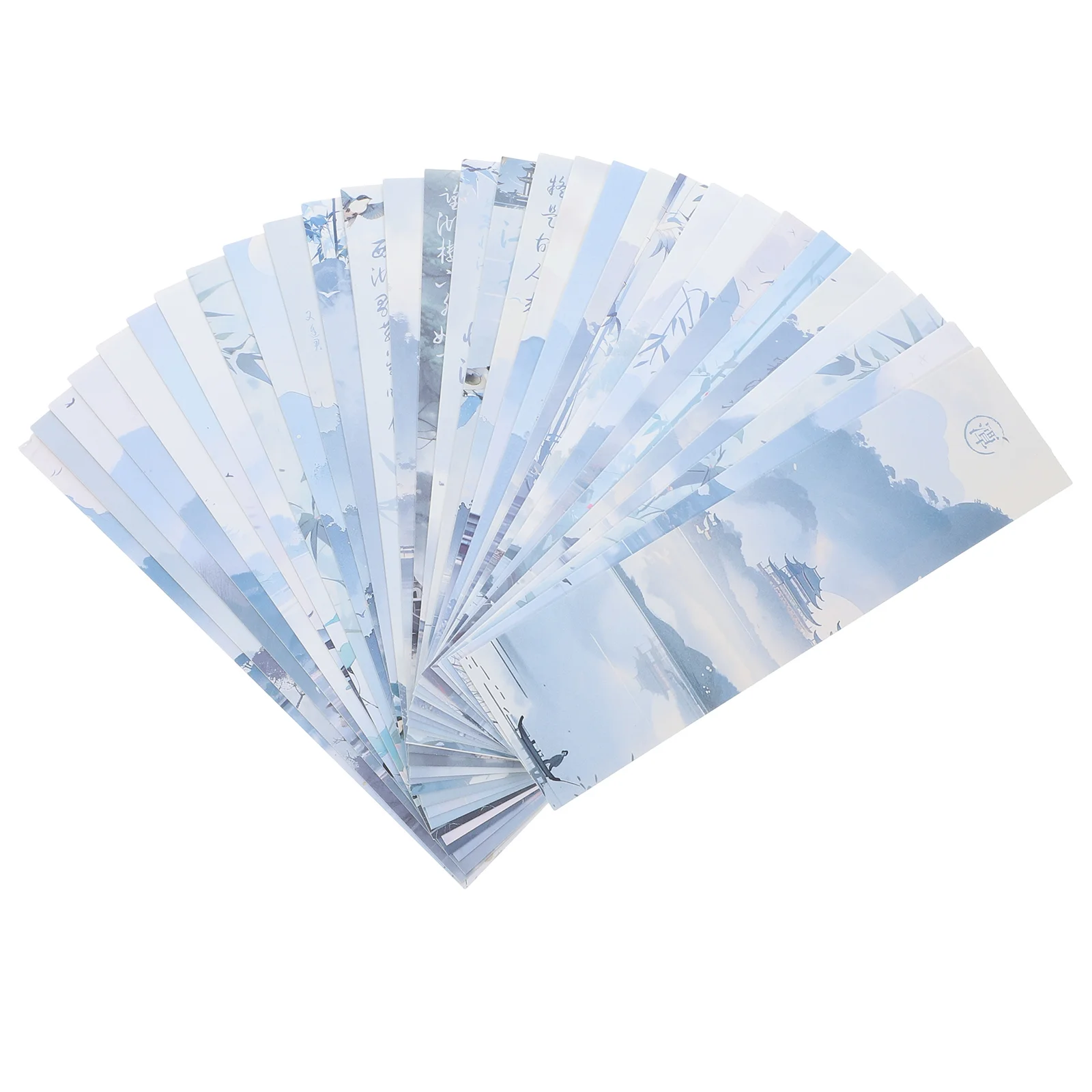 

30 Pcs Bookmark Chinese Style Bookmarks Cards for Classroom Lovers Paper Page Aesthetic Vintage