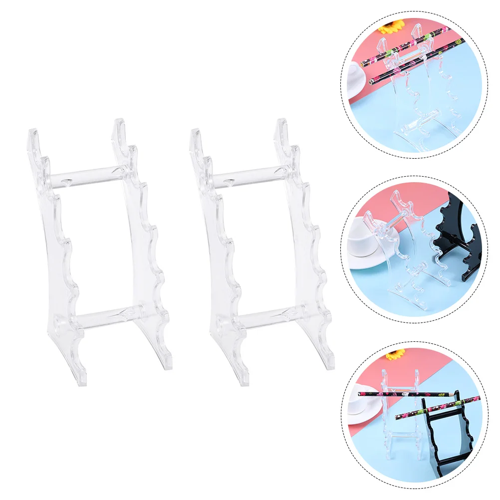 

2Pcs Cosmetics Display Racks Mark Pen Stationery Storage Shelves Pen Store Racks