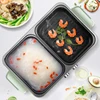 Shabu baking integrated pot smokeless non-stick separate pot small electric hot pot frying shabu 5