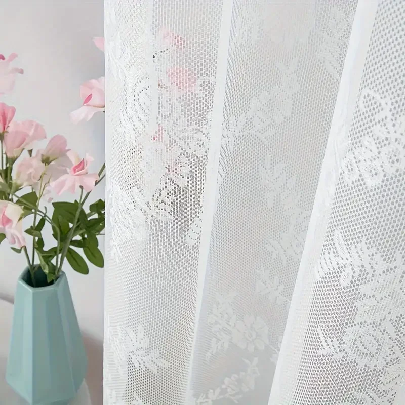 1 Piece Vintage Floral Lace Curtain 3