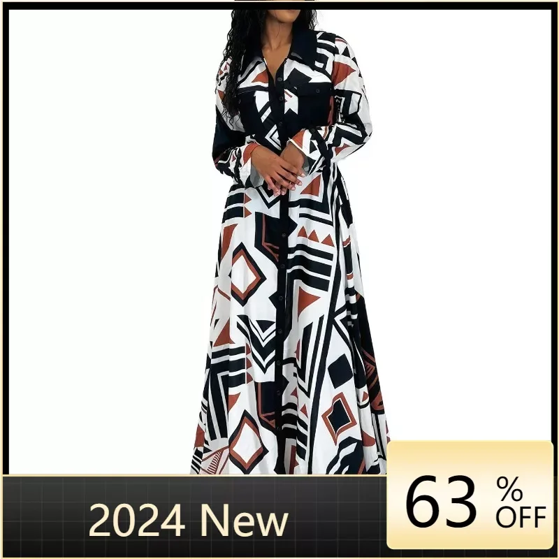 Осенне-зимние африканские платья для женщин