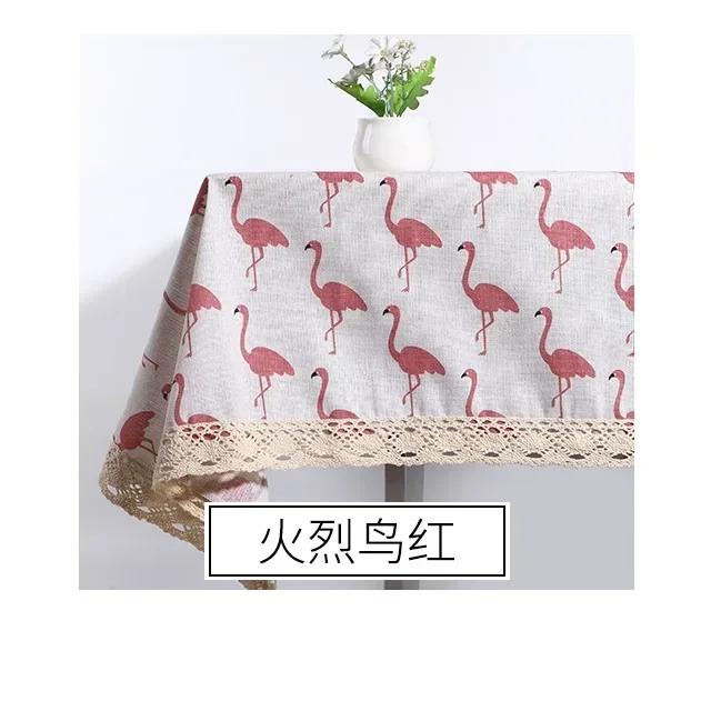 Mantel de tela de lino y algodón lavable con borlas, cubierta de mesa bordada a prueba de polvo para cocina, comedor y granja