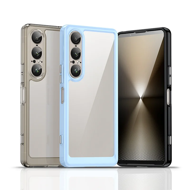 Transparent Colorful TPU Protective Phone Case Cover