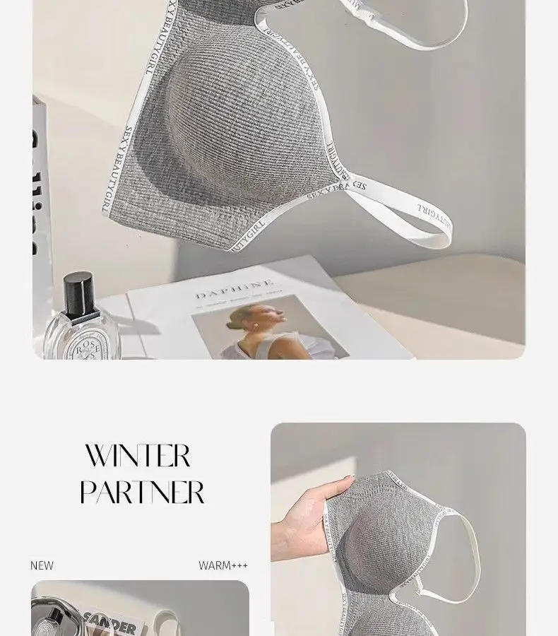 Wireless Push-Up Bra - 6cm Thickened Anti-Slip Seamless Adjustable Straps for Small Chest
