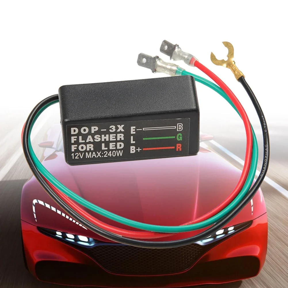 1pcs Motorcycle LED Flasher Relay 3 Pin 12V Electronic Motorcycle ATV Turn Signal LED Light Flasher Blinker Relay