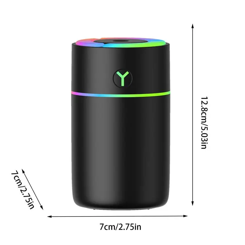 Car Humidifier Diffuser Portable Colorful Air Humidifier Car Air Diffuser Water Cup Shape Design Stylish Freshener