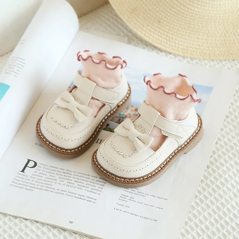 

Spring Autumn New Baby Girls' Princess Single Shoes Children's Japanese Style Small Leather Shoes New Style Kids Flats Toddler