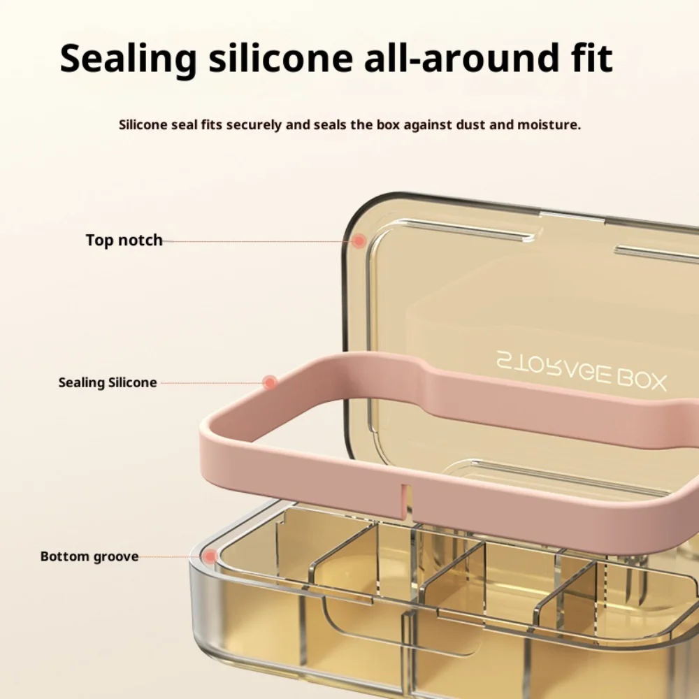 Travel Waterproof Medicine Organizer Small Pill Box Pill Case Pill Organizer Purses Compact Travel Medicine Holder for Vitamins