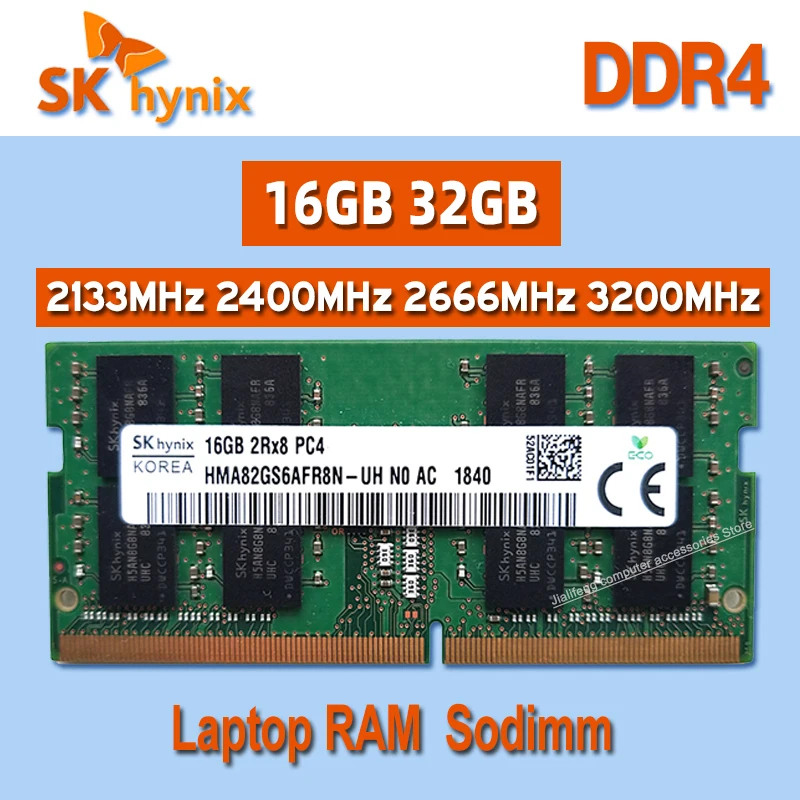 メモリー SKhynix (16GBx2)PC4 - 3200AA 2666V 32GB SK HYNIX 16GB PC4-2666V-R DDR4 Registered ECC 2RX8 Memory RDIMM