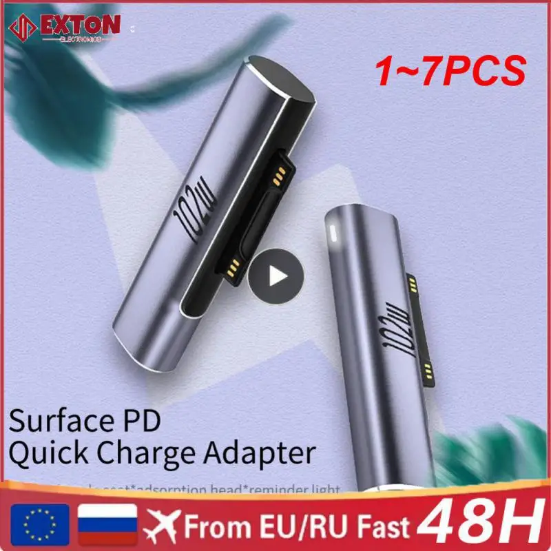 1 ~ 7 Pezzi Per Microsoft Surface X 8 7 6 5 4 3 Go Book To Usb Type C Pd Adapter Tablet Convertitore Di Spina Di Ricarica Rapida Laptop