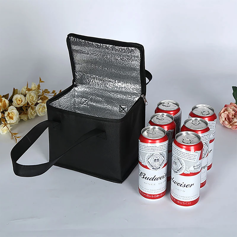 

Portable Lunch Cooler Beer Delivery Bag Folding Insulation Picnic Ice Pack Food Tote Thermal Bag Drink Carrier Insulated Bags