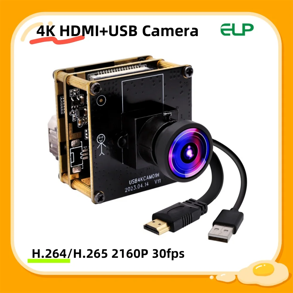 ELP 4K HDMI USB Camera Module 3840x2160P 30fps H264/H265