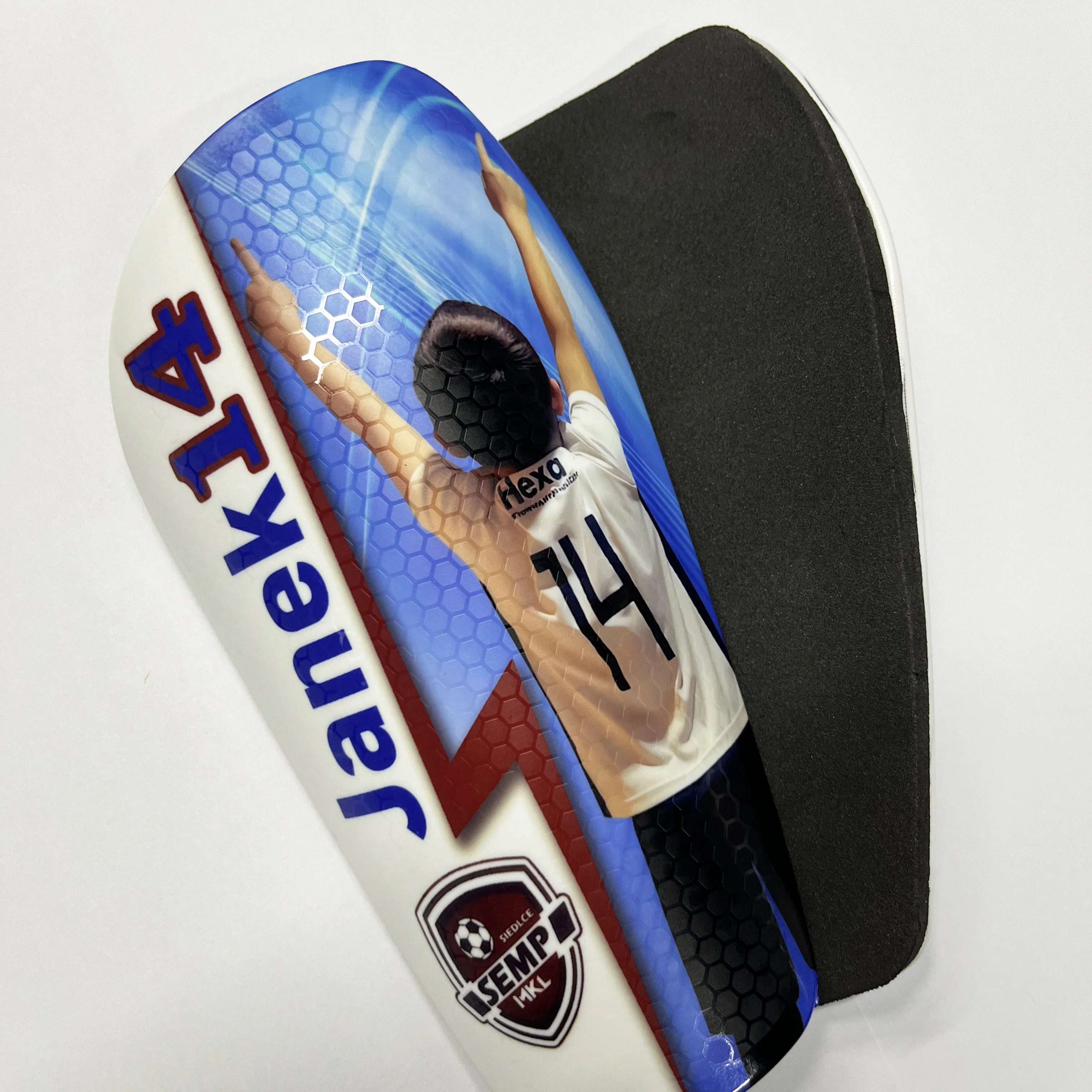 Customized Personalized Shin Guard Honeycomb Texture for Soccer Leg Support Football Shinguard Adult Teens Kids Gift soccer shin guards,shin guard pads