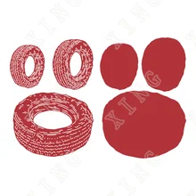 

Hot 2022 New Metal Cutting Dies Tyred out Die Set for Diy Scrapbooking Crafts Cut Stencil Maker Photo Album Handmade Decoration