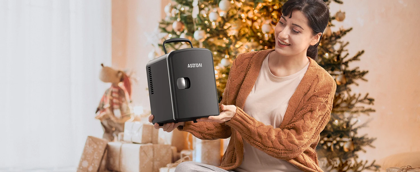thumbnail image 2 of AstroAI 4 Liter Mini Fridge – Portable Thermoelectric Cooler For Drinks, Skincare, & Snacks 2 of 10
