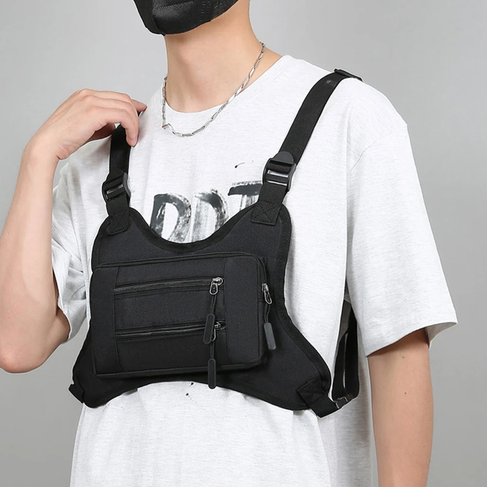 Fashion Sport Backpack Adjustable Strap Streetwear Chest Bag Large Capacity Travel Vest Backpack for Running Travel 3