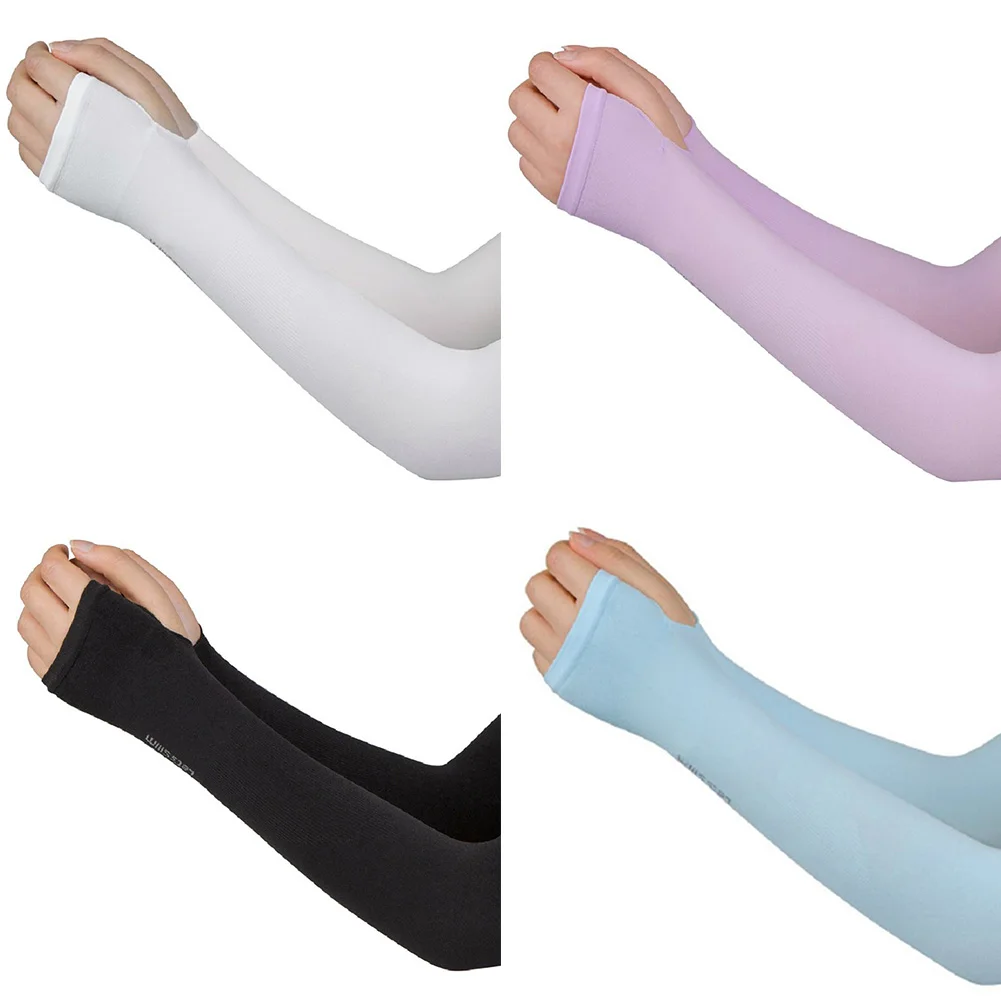 

Summer Cool Sleeves Sun Protection Women's Arm Guards Arm Sleeves Men's Sleeves Bicycle Ice Sleeves Breathable Anti-UV Ice Silk