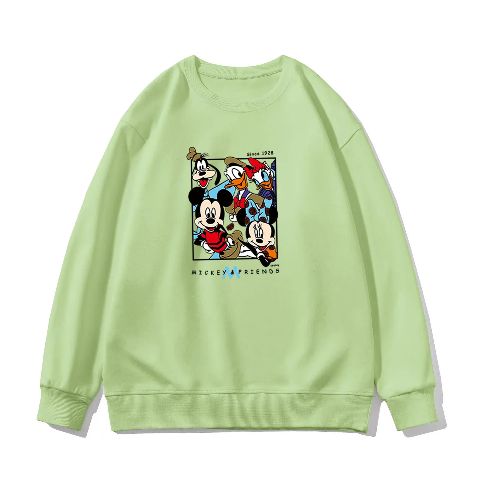 

Disney Mickey print women's hoodie cartoon Mickey Mouse loose long sleeve casual fashion women's clothing Y2K