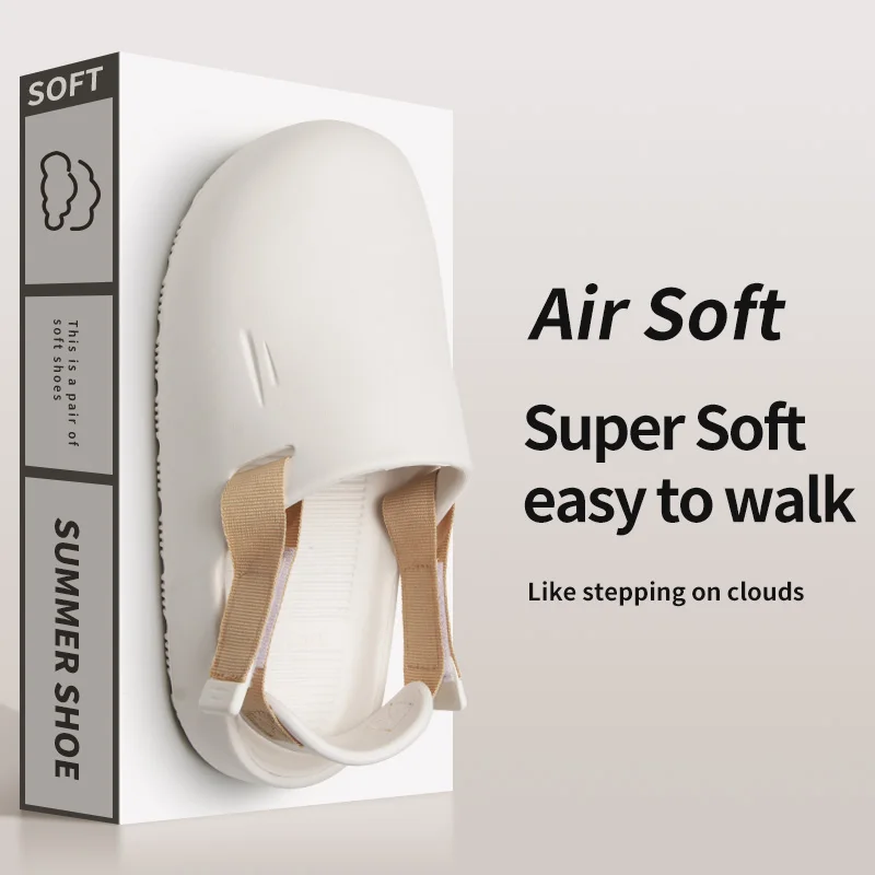 סנדלי קיץ עבים לגברים עם סוליית רך ומונעת החלקה