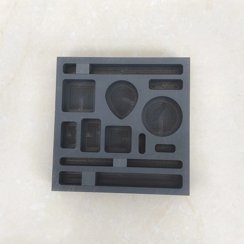 Graphite Casting Ingot Mold 11 Holes Metal Refining Scrap Bar Metal Melting Casting Mould for Melting Casting Refining