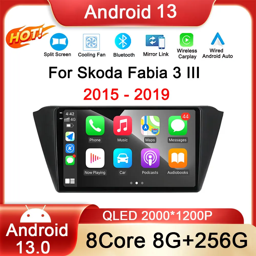 

Автомагнитола на Android 13 для Skoda Fabia 3 III, мультимедийный плеер для Skoda Fabia 3 III, 2015, 2016, 2017, 2018, 2019, Android, wi-fi, GPS-навигация, Стерео Авторадио