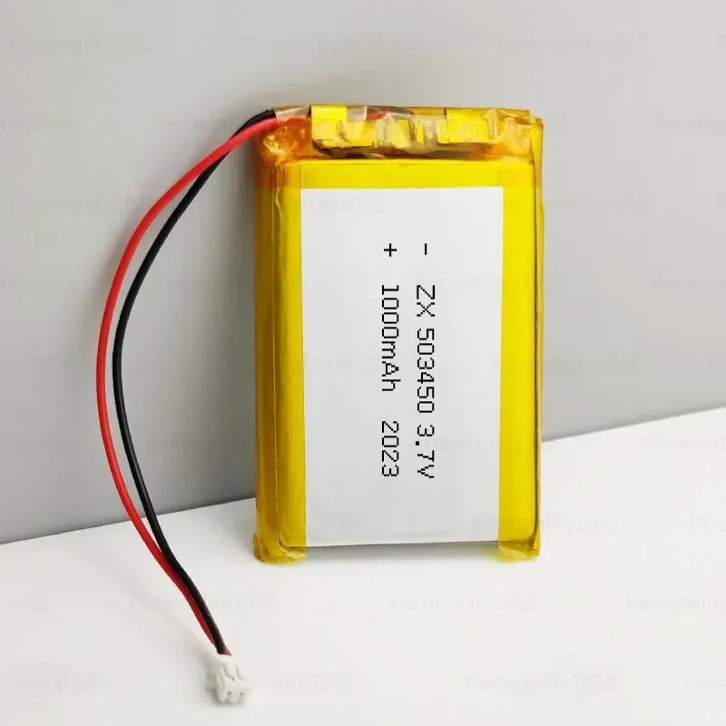 Batteria Lipo 503450 3.7V 1000mAh, Celle Ricaricabili al Litio Polimero per Tablet, Navigatori, Addestratori per Cani, Toelettatori - immagine 3