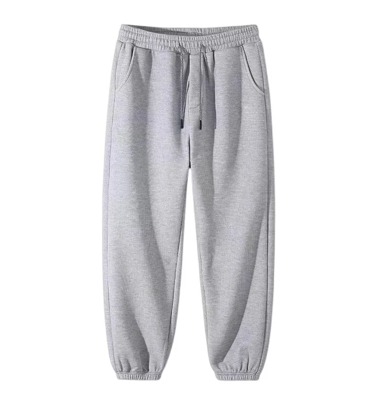 트렌디한 남성용 양털 안감 커프스 스웨트팬츠 다용도 캐주얼 봄 가을 겨울 루즈핏 젊은 스타일 기본 색상