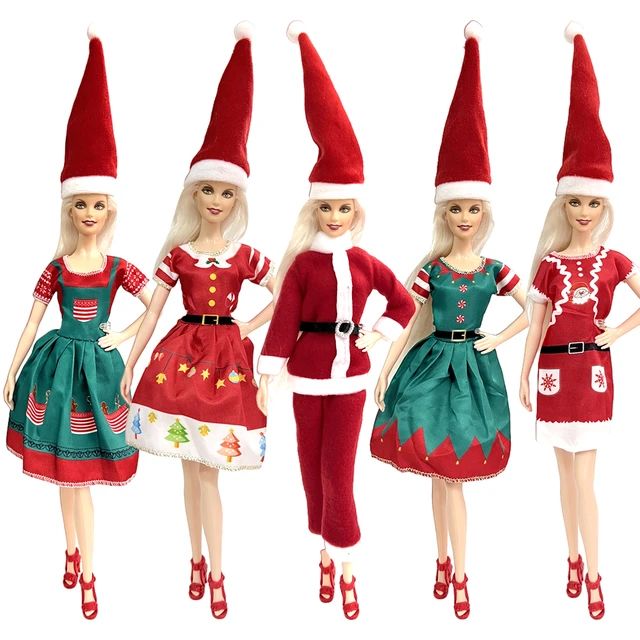 Tenue de Noël pour poupée barbie