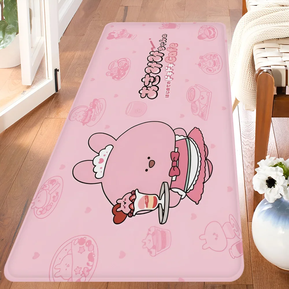 Cartoon Cute A-Asamimichan Room Mats Anti-slip Absorb Water Long Strip Cushion Bedroon Mat Household Carpets 6