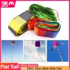 9KM 10m~30m Rainbow Flat Kite Tail for Delta Single Line Kite Streamers Foot Tail for Adding Replacement Accessory Long Tails 1