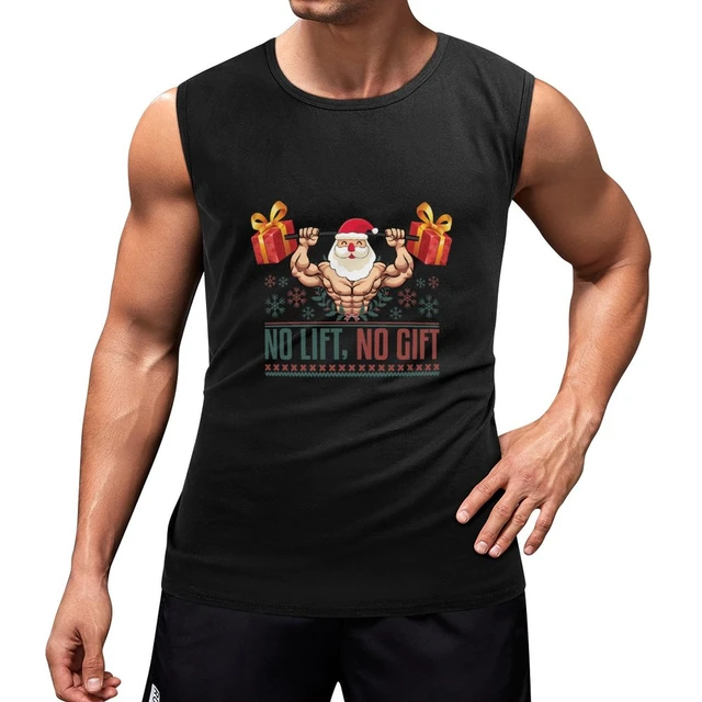 No Lift No Gift Santa Workout Gym Lover Funny Christmas Gift Shirt