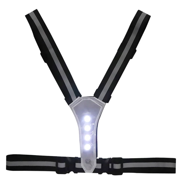 Reflective YShaped Harness for Night Riding Running Luminous Chest Harness Lightweight Outdoor