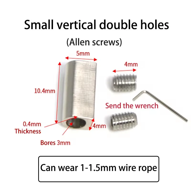Vertical double hole