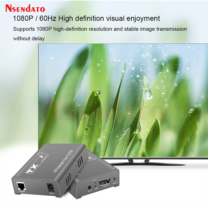250m HDMI Extender over TCP IP 1080P HDMI IR Extender over Cat5e/6 HD video Transmitter Receiver LAN Extensor Extender