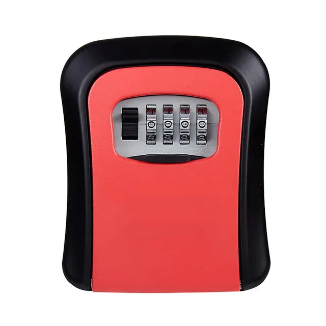 4 Digit Combination Key Lock Box Wall Mounted Key Lockbox With Code For House Key Storage Security Protection 6