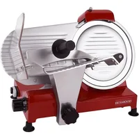 10" Premium Chromium-plated Steel Blade Electric Deli Meat Cheese Food Slicer with Serving Plate Commercial and 1
