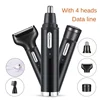 Beard Trimmer for Men  Electric Shaver Nose Ear Trimmer Electric Nose Hair Clipper USB Rechargeable  Washable Shaving 4
