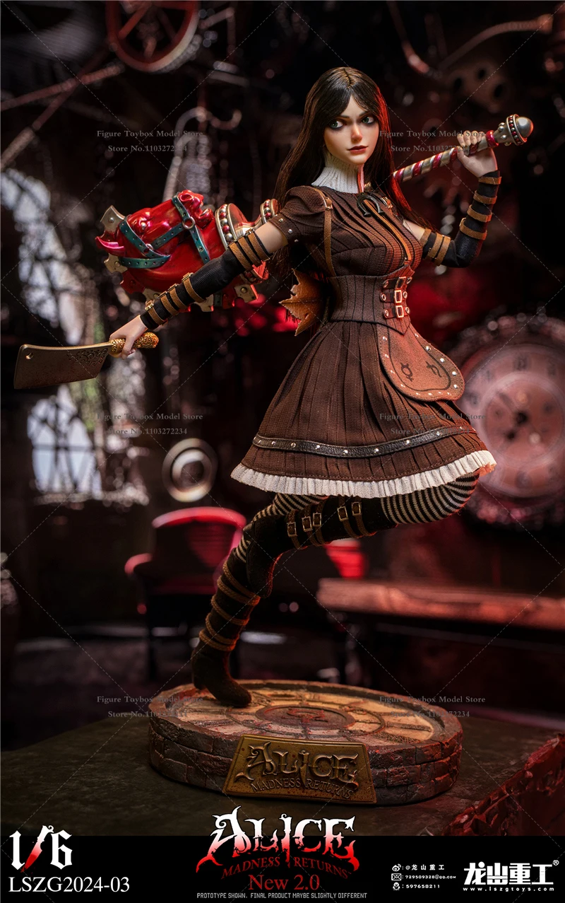LSZG2024-03 1/6 Crazy Alice 2.0 Horror Girl Action Figure Perfect