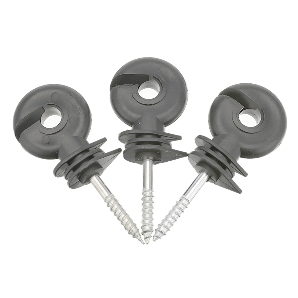 50Pcs Electric Fence Insulators Durable Screw Posts Multi-functional Fence Insulators Post Insulator Accessories for Garden