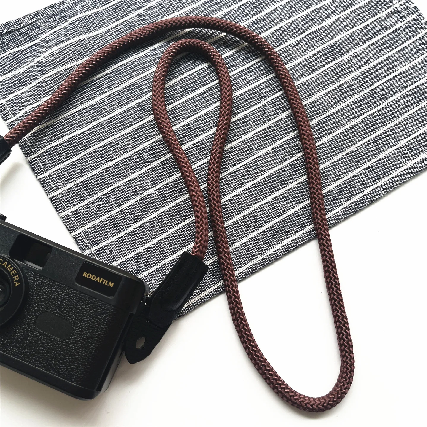Premium Retro Camera Shoulder Strap - Elegant Round Lanyard Design