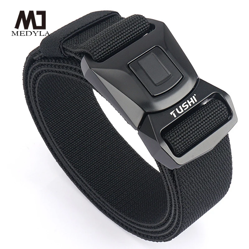 MEDYLA Durable Elastic Sports Belt with Metal Buckle - Adjustable Outdoor Gear