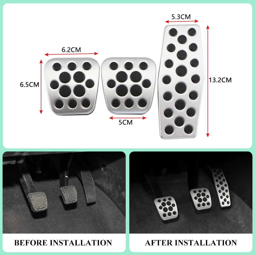 Car Accessories Car Pedals Pedal Cover Aluminum Pedal Pads Cover MT AT for Chevrolet Cruze Sedan Hatchback for OPEL Mokka 2013-2015 ASTRA J Insignia Car Styling
