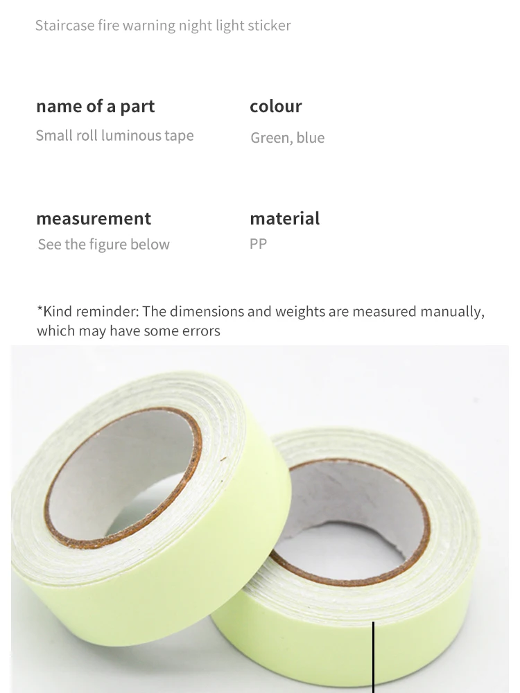 Description Picture 5 of itemLuminous Tape Green Safety Warning Floor Lights Stage Stairs Anti-slip Stickers Reflective Fluorescent Tape